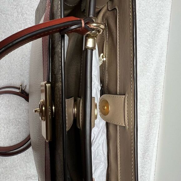 🔥NEW! Coach Lane Carryall Satchel Handbag in Colorblock Msrp:$498.00 - Picture 6 of 13